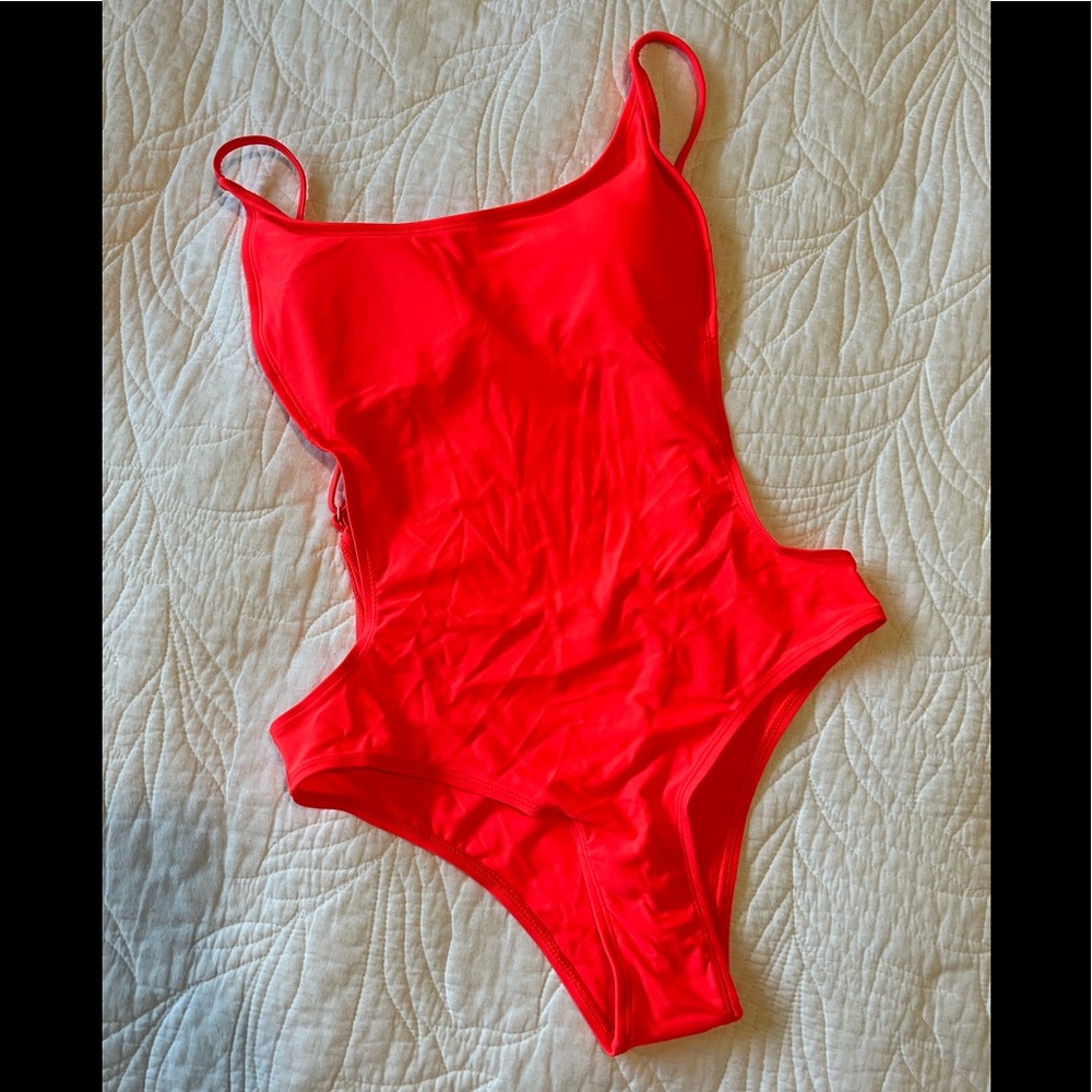 SUNNY & CO Neon Orange - One Piece Swimsuit - Brand new- Size M